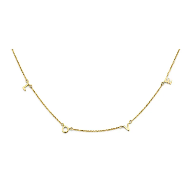 14KY L-O-V-E Necklace